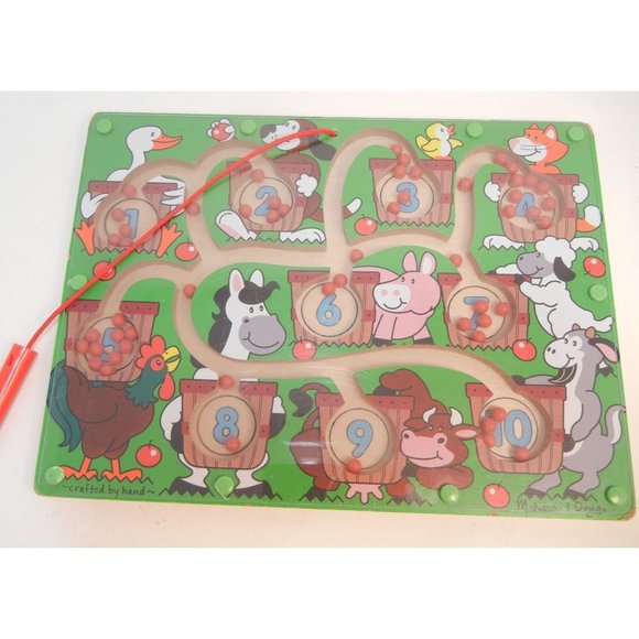 Melissa & Doug Number Maze 9 X 12" counting board - Picture 1 of 8